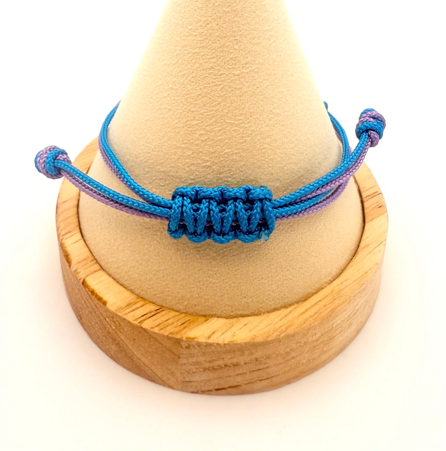 kpop demon hunters bracelet handmade Korean traditional knot blue and purple